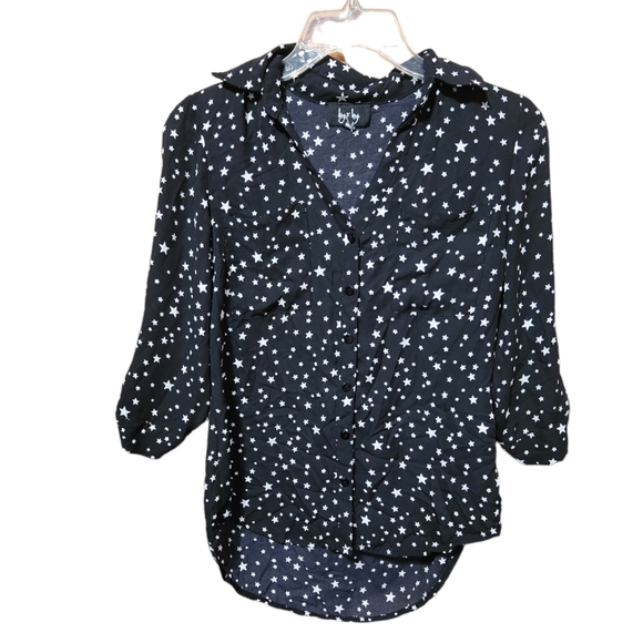 by & by Tops - By & By Semi Sheer "Stars" Top XS